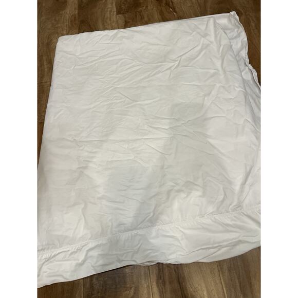 calvin klein queen flat sheet solid white 100% combed Supima cotton - Picture 4 of 6